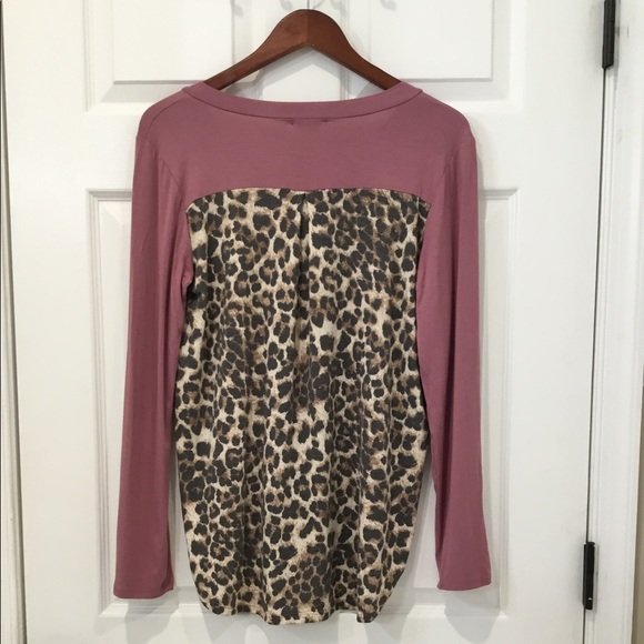 LEOPARD PRINT DETAILED BLOUSE - Picture 3 of 4